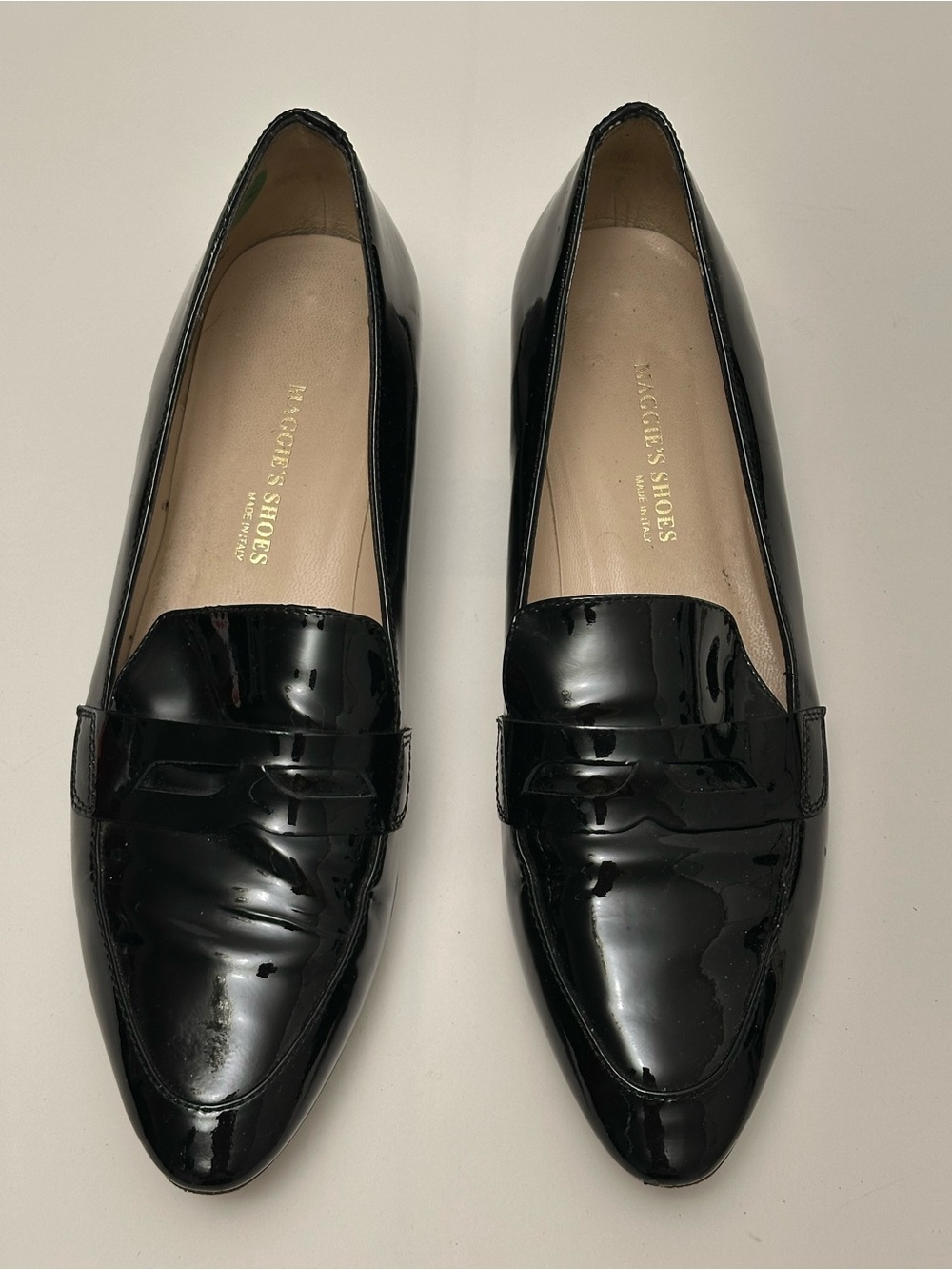 Quiet Luxury Patent Penny Loafers Italian Leather Minimalist Preppy Chic